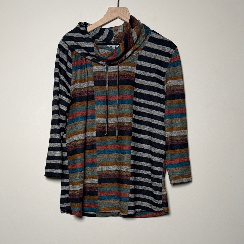 John Mark Cowl Neck Top Size Medium